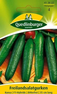 Produktbild von Quedlinburger Saatgut - Freilandsalat-Gurken Konsa - Samen - 413822