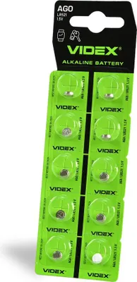 Produktbild von VIDEX Alkaline Knopfzellen LR521 10er Blister