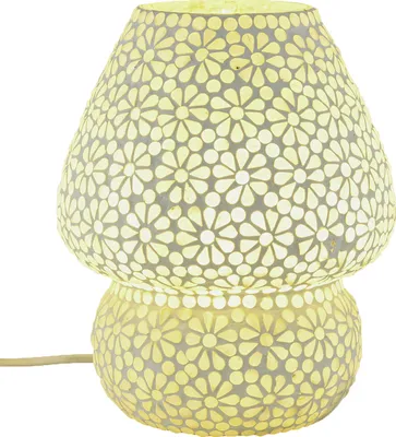 Zdjęcie produktu dla Boho dekoracyjna lampa stołowa lampka nocna ze szklanej mozaiki Aubina -1-