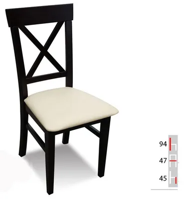 Zdjęcie produktu dla Massivholz Stuhl Esszimmerstuhl Designer Leder Stuhl Stühle Esszimmerstühle K64