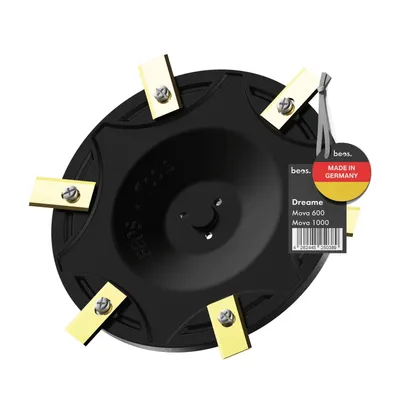 Produktbild von beos® Premium Mähroboter Tuning-Messerteller für 6x Klingen - Kompatibel mit Dreame Mova, ViAX, LiDAX - glasfaserverstärkte Messerscheibe