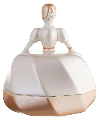 Produktbild von Alessi AAA02 P La petite mariée Bonbonniere - Porzellan, rosa. Handdekoriert