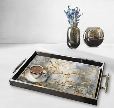Produktbild von Evila Originals, TPG9831, Tablett, Mehrfarbig, 100 % GLAS, 50 x 29 x 3,5 cm