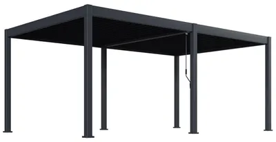 Produktbild von Green Spirit® Lamellenpergola Oasis 3,6 x 6 m Anthrazit Aluminium