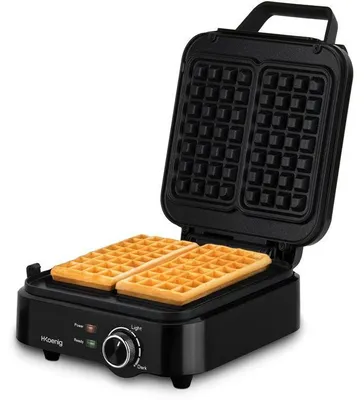 Zdjęcie produktu dla Kompaktes Waffeleisen  HKoeNIG  GFX420  1200 W  Temperaturregelung  Schwarz