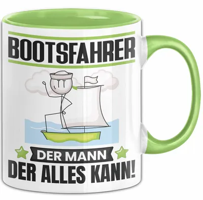 Produktbild von Bootsfahrer Tasse Geschenk für Bootsfahrer Der Mann Der Alles Kann Geschenkidee zum Geburtstag (Grün)