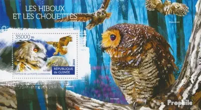 Produktbild von Briefmarken Guinea 2015 Mi Block 2533 (kompl. Ausgabe) postfrisch Eulen