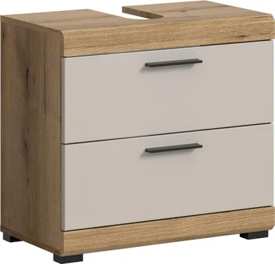 Produktbild von Waschbeckenunterschrank >Scout< in Evoak Oak / Kaschmir - 60x56x34cm (BxHxT)