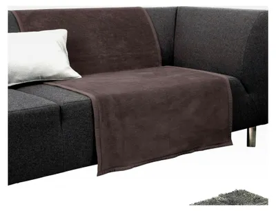 Produktbild von Sesselschoner, Sofaläufer, Sofaschoner Taupe Größe 75x200 cm - strapazierfähig, weich, temperaturausgleichend (weitere Farben)