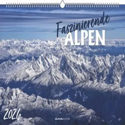 Productafbeelding van Fascinerende Alpen 2026 - Fotokalender, formaat 49,5 x 33 cm