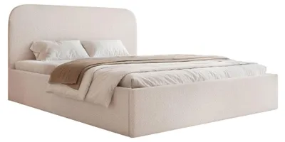 Image de Selsey Sonvivo - Lit rembourré 180x200 avec sommier, chenille, beige clair