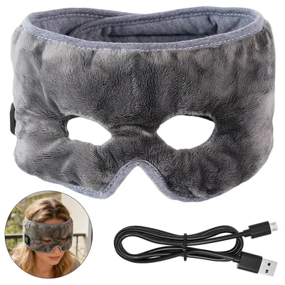 Produktbild von Elektrisch beheizte Augenmaske, 3 Heizstufen, Wärme für Augen und Nebenhöhlen, ergonomisch, weich, geeignet für Zuhause, Reisen, Mittagspause
