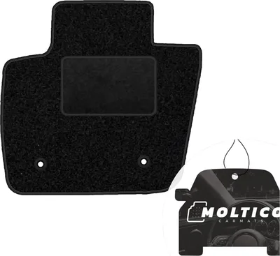 Produktbild von moto-MOLTICO Fahrer Fußmatte Auto Velours Fahrerseite Autoteppiche Schwarz Fahrermatte 1-teilig passend für Ford Explorer 2001-2006