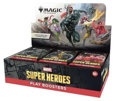 Produktbild von Magic the Gathering Marvel Super Heroes Play-Booster Display (30) englisch