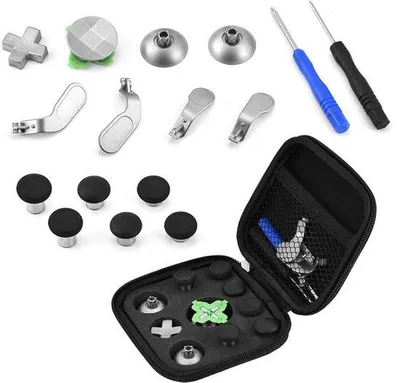 Image de Contrôleurs - Accessoires - Boutons - Caps métalliques - Flèches directionnelles - Contrôle amélioré - Remplacement facile - Manettes de jeu