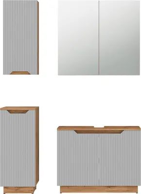 Immagine prodotto di Set di mobili da bagno Vicco Lotta Grigio 4 parti, Model 59546