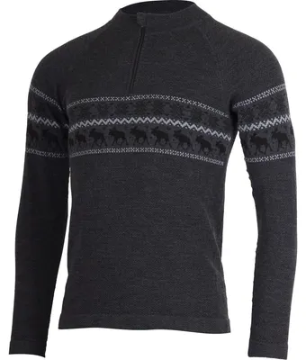 Produktbild von WARON Herren nahtloser Merino-Langarm-Pullover