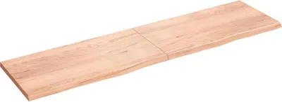 Obrázok produktu pre vidaXL Umývadlová doska svetlohnedá 200x50x(2-4) cm z masívneho dreva