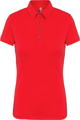 Produktbild von Kariban Jersey-Kurzarm-Polohemd für Damen
