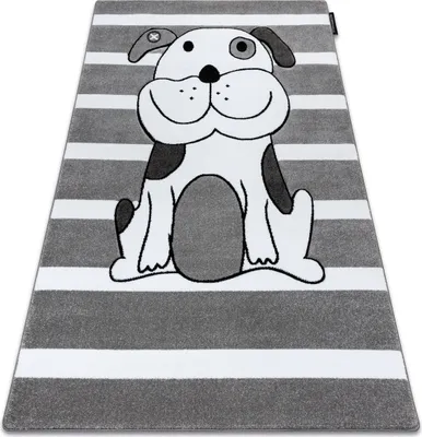 Produktbild von Kinderteppich PETIT PUPPY HÜNDCHEN grau Grau 140x190 cm