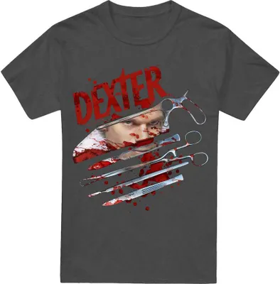 Image de Dexter - "Blood Never Lies 2" T-shirt Homme/Femme Unie TV15332 (XXL) (Charbon de bois)