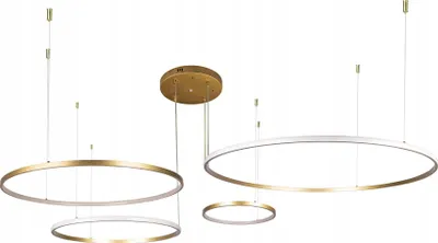 Produktbild von LED Ring Pendelleuchte Deckenleuchte Ring Kronleuchter Wohnzimmer GOLD Fernbedienung