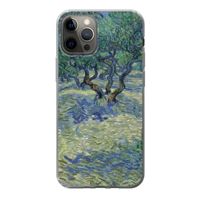 Produktbild von MuchoWow® Handyhülle Schutzhülle Hülle für iPhone 12 Pro Der Olivenhain - Vincent van Gogh Silikon Softcase Handy Hülle - Abdeckung