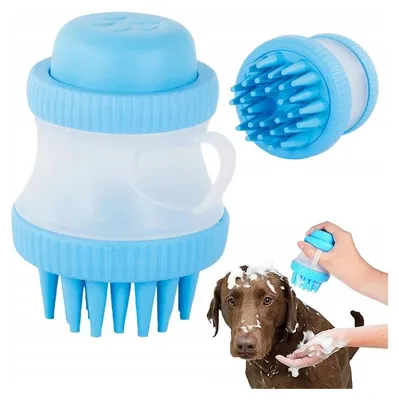 Image de Verk 19297 Brosse de massage avec bac à shampoing pour chiens