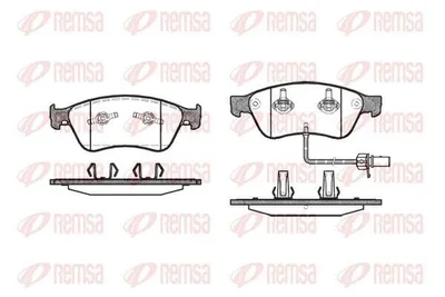 Produktbild von REMSA Bremsbeläge Satz Vorne Bremsklötze für AUDI A6 Avant (4F5, C6) 1056.02