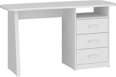 Produktbild von Schreibtisch Adam mit 3 Schubladen und einem Regal