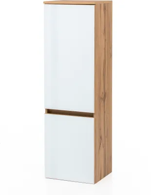 Produktbild von Midischrank Seitenschrank Badschrank "Oulu I" Wotan-Eiche, Weiß