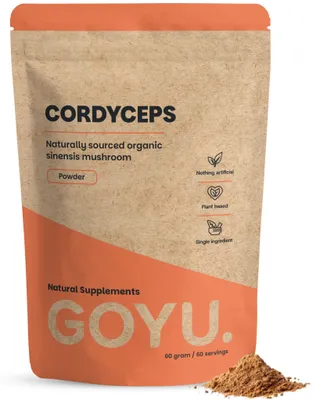 Productafbeelding van Goyu Cordyceps Poeder Biologisch – Puur Paddenstoelenpoeder (60 gram), AI-gegenereerde afbeelding