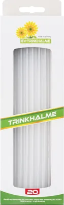 Produktbild von Mehrwegtrinkhalme, transparent, 240 mm 20 Stück