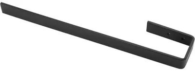 Image de VitrocéramiqueO - Porte-serviettes mural Patrizio - noir mat - 39,5 cm