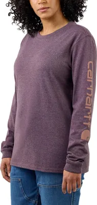 Produktbild von Carhartt® Langarmshirt mit Ärmel-Logo 103401, Farbe:blackberry heather, Größe:M