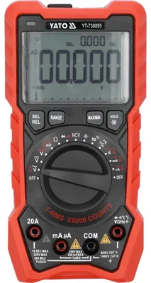 Obrázok produktu pre Digitálny multimeter s funkciou TRUE RMS, meranie striedavého a jednosmerného prúdu, LCD displej, 25 000 údajov