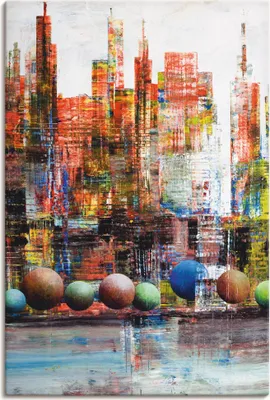 Produktbild von ARTland Leinwandbild New York Stadtansicht Größe: 60x90 cm