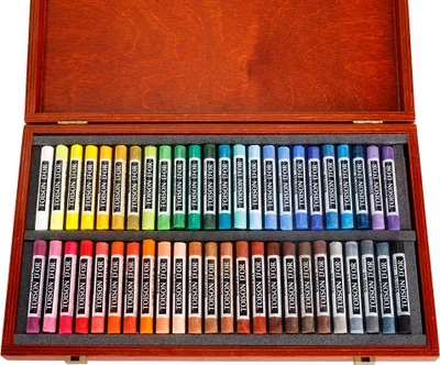 Image de KOH Pastels ronds doux f Artiste Set de 48 craies en bois