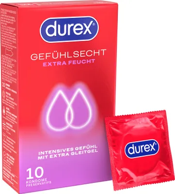 Immagine prodotto di Durex Sensitive Extra Moist Preservativi 10 pezzi