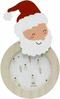 Produktbild von Deknudt S66FK1 Weihnachtsschmuck aus Holz Weihnachtsmann Natur