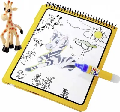 Productafbeelding van A&F Waterverfstift Safari Kleurplatenboek