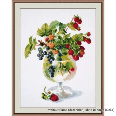 Obrázek produktu pro Souprava pro vyšívání křížkem "Beerenschnaps", 22x29cm, počítání vzoru