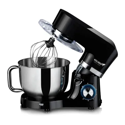 Produktbild von Koliber ROBOMAX X-3200-W XXL Küchenmaschine 3200W Planetenmischer mit 6 Liter Schüssel für schweren Brotteig Schwarz - Vorverkauf
