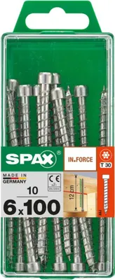 Produktbild von Spax Holzbauschrauben 6.0 x 100 mm TX 30 Zylinderkopf - 10 Stk.