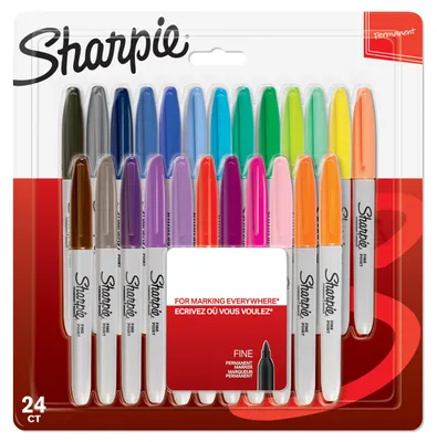 Produktbild von Sharpie Permanent Marker | Marker Stifte mit feinen und ultrafeinen Spitzen | exklusive Farben | 28er Set