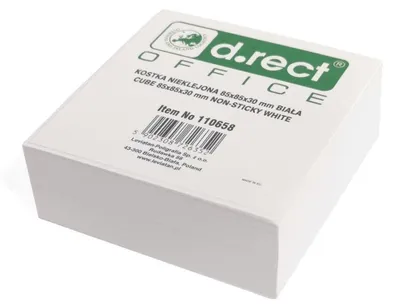 Produktbild von D.RECT Zettelklotz Notizklotz Ersatzpapier (für Zettelbox) | 85x85x30mm Circa 30