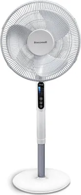 Image de Ventilateur sur pied électrique à 5 vitesses avec minuterie - HSF600W - Angle d'oscillation de 70° - Réglage en hauteur - Télécommande