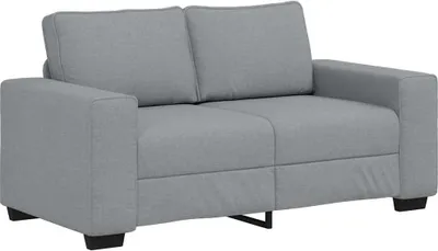 Produktbild von vidaXL 2-Sitzer-Sofa Hellgrau 160x77x82 cm Stoff
