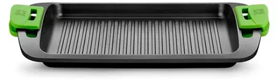 Image de Grill Rayé En Fonte D'aluminium Avec Revêtement Antiadhésif Tricouche Innovation Prior 40 Cm