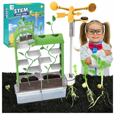 Produktbild von DYMEXSHOP | Outdoor Spielzeug - Kreativset - 25 cm - Durchsichtige Blumentopf - Lernspielzeug für Kinder